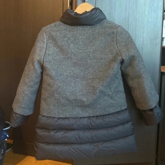 Add Down Gray and Black girl wool Lana size fitted 10-11, tags 12Y - Picture 3 of 6